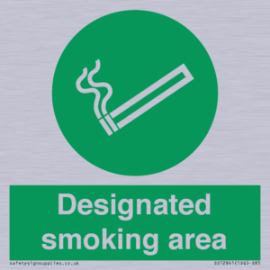 Designated smoking area